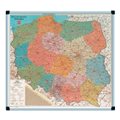 Mapa Polski magnet. ram.alu.B1.90x100