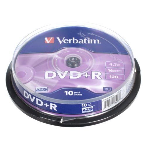 Dysk VERBATIM DVD+R 4,7GB 10szt.