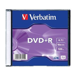 Dysk VERBATIM DVD+R slim 4,7GB