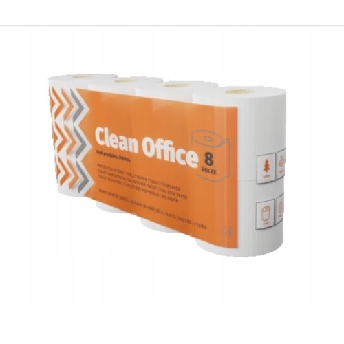 Papier toaletowy Clean Office biały 8szt